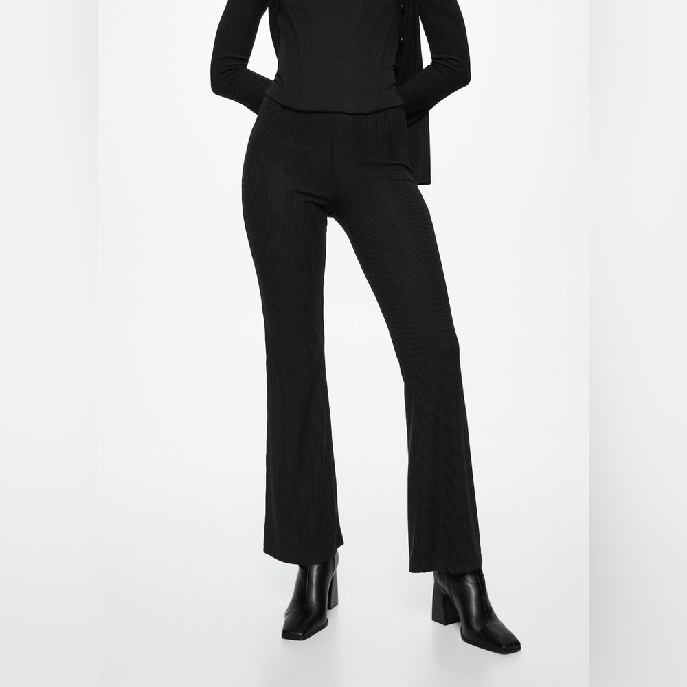 Mango Black ribbed button down - Picture 10 of 14